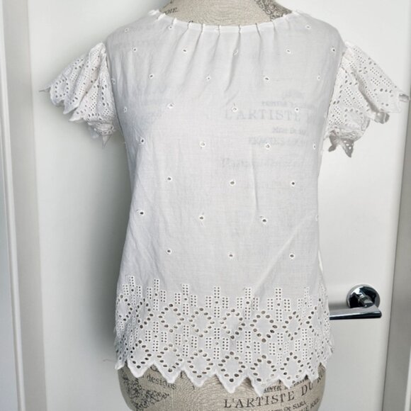 French Crochet Lace Top - Picture 1 of 5